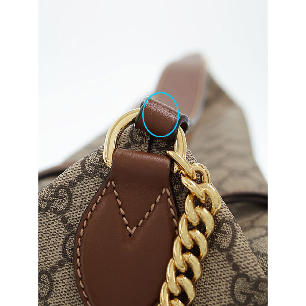 Gucci GG Supreme Hobo bag beige brown coated canvas - Picture 7 of 9